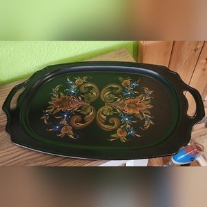 Vintage painted tray